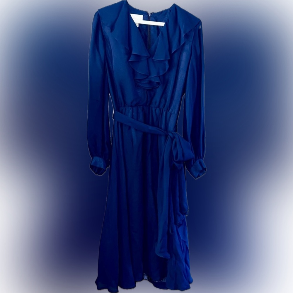 Vintage Saks Fifth Avenue Dress, Navy Blue, Size 6, EUC
